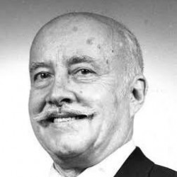 Retrato de Charles Bertliz famoso escritor, entre ellos el  libro del triangulo de las bermudas. 