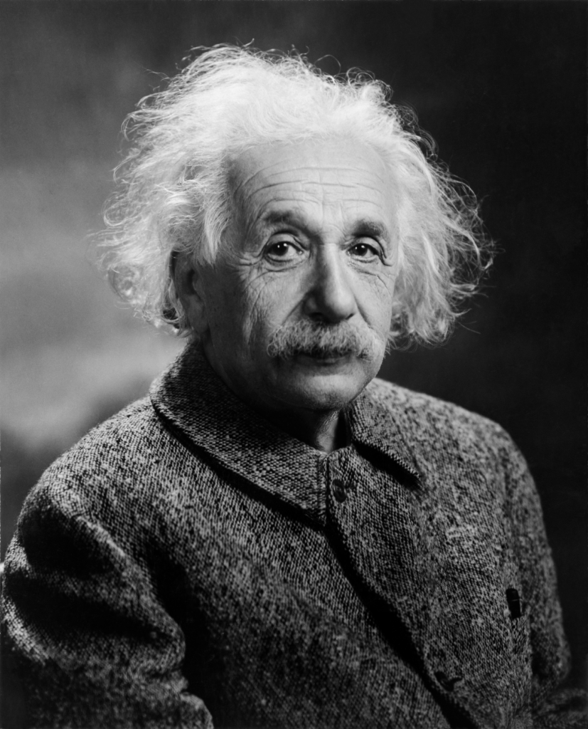 Retrato de Albert Einsten - colaboro con la Marina de los Estados Unidos en investigaciones de las teorias del Campo Electromagnetico Unificado