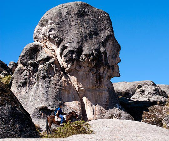 Fotografia del Monumento a la Humanidad en Marcahuasi