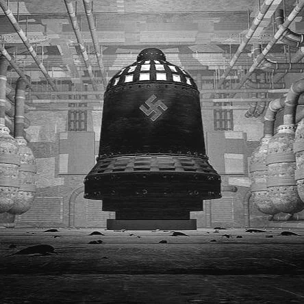 Representación de Die Glocke el dispositivo nazi vinculado a viajes en el tiempo